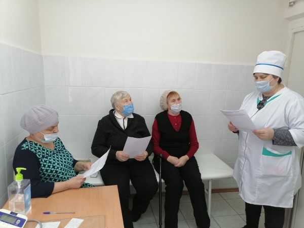 Беседа с фельдшером в отделении 